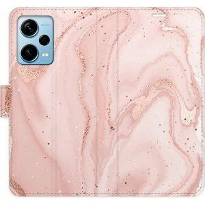 iSaprio flip pouzdro RoseGold Marble pro Xiaomi Redmi Note 12 Pro+ 5G