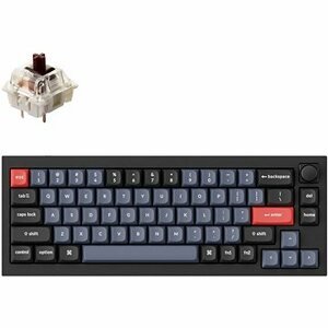 Keychron Q2 65% Layout QMK Gateron G PRO Hot-Swappable Brown Switch - US, čierna