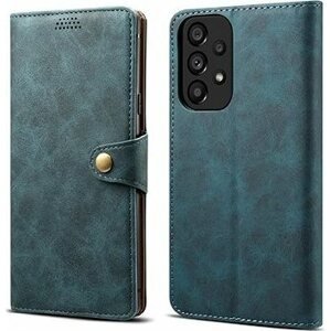 Lenuo Leather flipové puzdro pre Samsung Galaxy A33 5G, modré