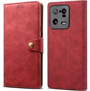 Lenuo Leather flipové puzdro na Xiaomi 13 Pro, červená