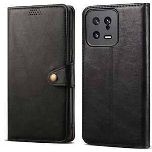 Lenuo Leather flipové puzdro pre Xiaomi 13, čierne