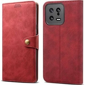 Lenuo Leather flipové puzdro na Xiaomi 13, červená