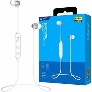 KAKU Magnetic Earphone bezdrôtové slúchadlá do uší, biele