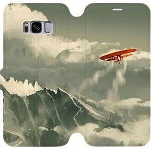 Flipové pouzdro na mobil Samsung Galaxy S8 - MA03P Oranžové letadlo v horách