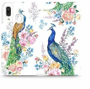 Flipové puzdro na mobil Samsung Galaxy A40 – MX08S Pávy