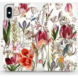 Flip puzdro na mobil Apple iPhone XS – MP01S Rozkvitnutá lúka