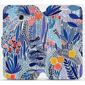 Flip pouzdro na mobil Samsung Galaxy A5 2017 - MP03P Modrá květena