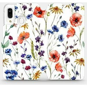 Flip puzdro na mobil Samsung Galaxy A40 – MP04S Lúčne kvety