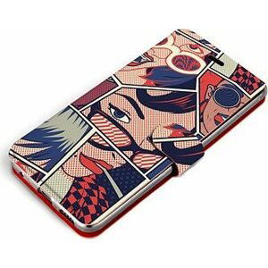 Mobiwear flip puzdro na Samsung Galaxy S21 FE – VP18P Komiks