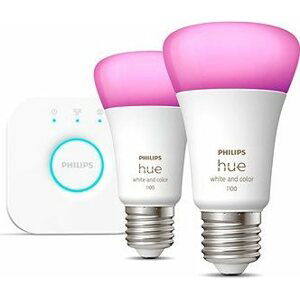 Philips Hue White and Color Ambiance 9 W 1100 E27 malý promo starter kit