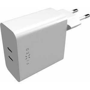 FIXED Travel s 2xUSB-C výstupom podpora PD 65W biela