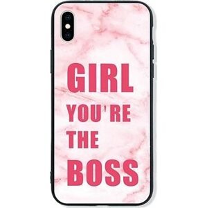 TopQ LUXURY iPhone XS pevný Girl Boss 48841