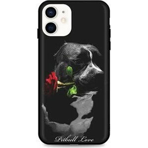 TopQ iPhone 12 mini silikón Pitbull Love 53305