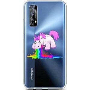 TopQ Realme 7 silikón Rainbow Splash 62087