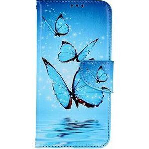 TopQ Puzdro Samsung A34 knižkové Modré motýliky 94278