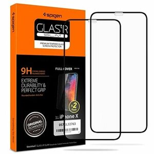 Spigen Glass FC 2 Pack Black iPhone 11 Pro/XS/X