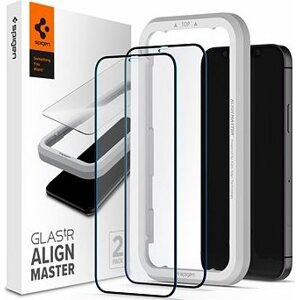 Spigen Glas tR ALM FC Black 2P iPhone 12/iPhone 12 Pro