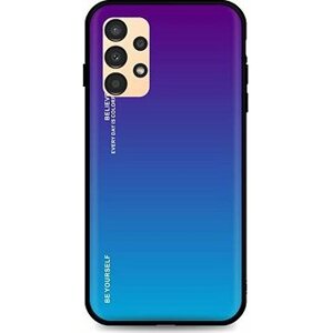 TopQ Kryt LUXURY Samsung A13 pevný dúhový purpurový 72309