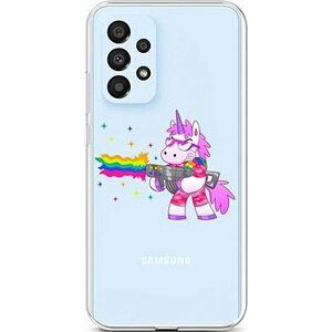 TopQ Kryt Samsung A33 5G silikon Rainbow Gun 74193