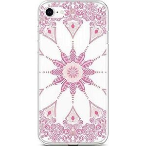 TopQ Kryt iPhone SE 2022 silikon Pink Mandala 73966