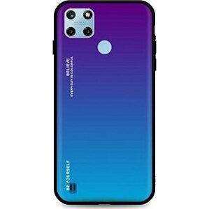 TopQ Kryt LUXURY Realme C25Y pevný duhový purpurový 70225