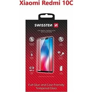 Swissten 3D Full Glue pre Xiaomi Redmi 10C čierne