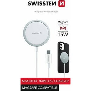 Swissten MagStick wireless nabíjačka pre Apple iPhone (kompatibilná s MagSafe)