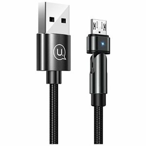 USAMS US-SJ478 U60 Micro Rotatable Charging Cable 1 m black