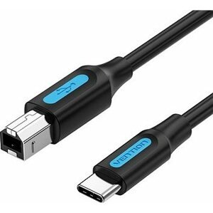 Vention USB-C 2.0 to USB-B Printer 2A Cable 1,5 m Black