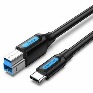 Vention USB-C 3.0 to USB-B Printer 2A Cable 0,5 m Black