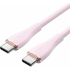 Vention USB-C 2.0 Silicone Durable 5A Cable 1.5 m Light Pink Silicone Type