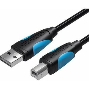 Vention USB-A -> USB-B Print Cable with 2× Ferrite Core 8 m Black