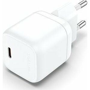 Vention 1-port Stylish USB-C GaN Charger (30 W) White