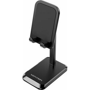 Vention Height Adjustable Desktop Cell Phone Stand Black Aluminum Alloy Type