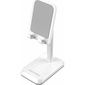 Vention Height Adjustable Desktop Cell Phone Stand White Aluminum Alloy Type