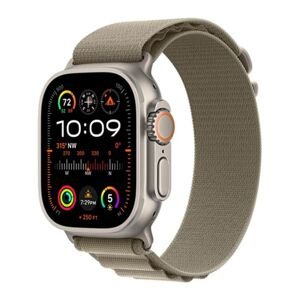 Apple Watch Ultra 2 GPS + Cellular, 49mm Titanium Case with GreenGrey Trail Loop - SM MRF33CSA