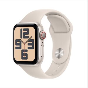 Apple Watch SE GPS + Cellular 40mm Starlight Aluminium Case with Starlight Sport Band - SM MRFX3QCA