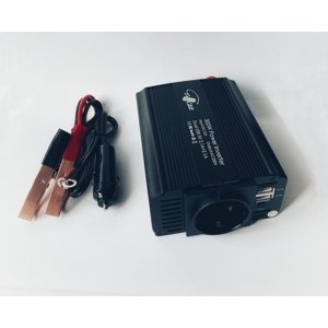 Eurocase Menič napätia DCAC, 12 V230 V, 300 W, USB, autozástrčka, svorky (MT-M300) DCAC-300W-12