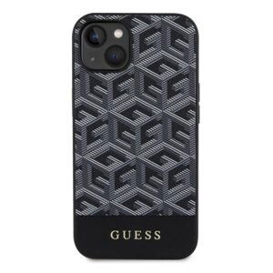 Guess PU G Cube MagSafe Zadný Kryt pre iPhone 15, black 57983116696