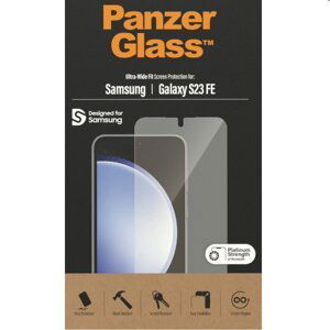Ochranné sklo PanzerGlass UWF AB pre Samsung Galaxy S23 FE, čierne 7341