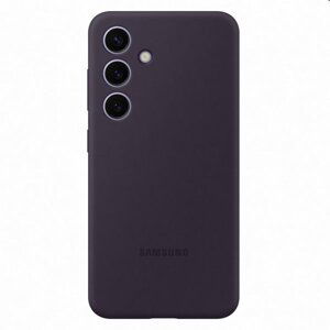 Puzdro Silicone Cover pre Samsung Galaxy S24, dark violet EF-PS921TEEGWW