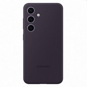 Puzdro Silicone Cover pre Samsung Galaxy S24, dark violet EF-PS921TEEGWW