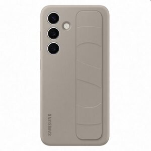 Puzdro Silicone Grip Cover pre Samsung Galaxy S24, taupe EF-GS921CUEGWW