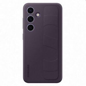 Puzdro Silicone Grip Cover pre Samsung Galaxy S24, dark violet EF-GS921CEEGWW