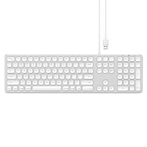 Satechi klávesnica Aluminium Wired USB Keyboard, strieborná ST-AMWKS