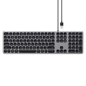 Satechi klávesnica Aluminium Wired USB Keyboard, šedá ST-AMWKM