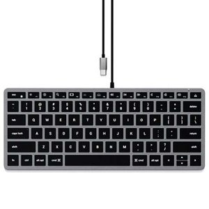 Satechi klávesnica Slim W1 Wired Backlit Keyboard - Space Gray ST-UCSW1M