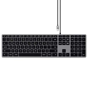 Satechi klávesnica Slim W3 Wired Backlit Keyboard - Space Gray ST-UCSW3M