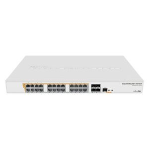 MIKROTIK RouterBOARD Cloud Router Switch CRS328-24P-4S+RM + L5 (800MHz; 512MB RAM; 24x GLAN POE; 4x SFP+) rack CRS328-24P-4S+RM