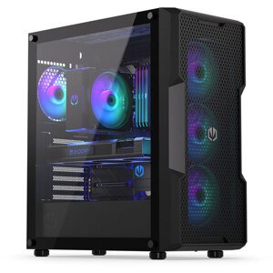 ENDORFY case Regnum 400 ARGB  ATX  4x120mm ARGB  2xUSB  presklená bočnice  čierna EY2A009